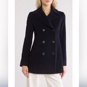 Fleurette Classic Wool Blend Peacoat
